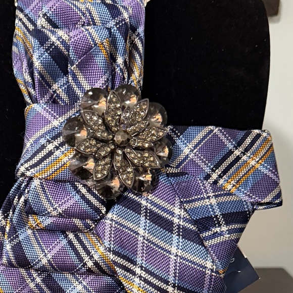 Purple Necklace Necktie and Tie Set - Picture 5 of 5